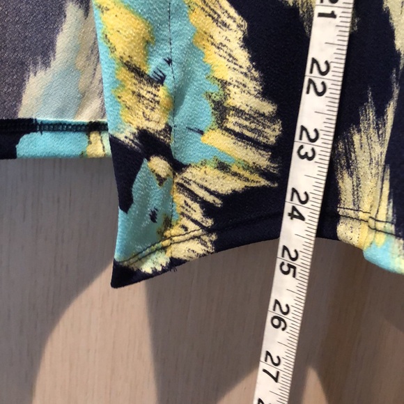 2 piece IMAN suit. Open jacket and pull on pants. Bright Navy, yellow, cheetah - Picture 4 of 16